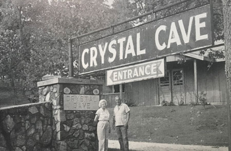 Loyd and Edith Richardson - Crystal Cave Entrance - Springfield Missouri 